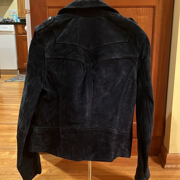 Blue suede jacket - Picture 2 of 6